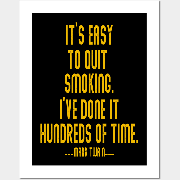 It’s easy to quit smoking Wall Art by naraka